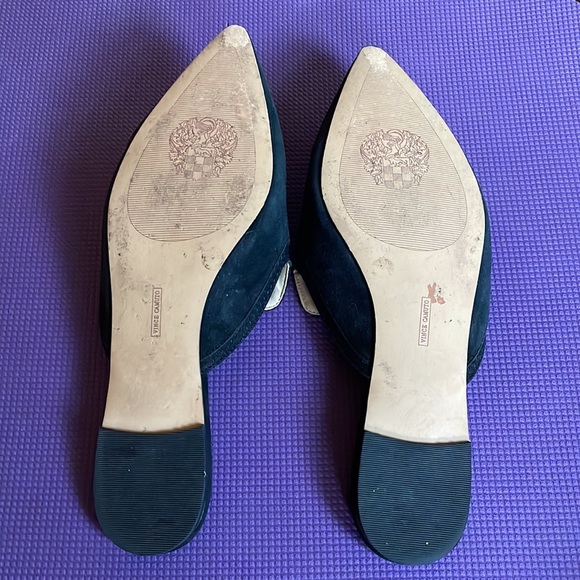 Vince blue/black suede slides/ mules, 10 - Picture 5 of 8